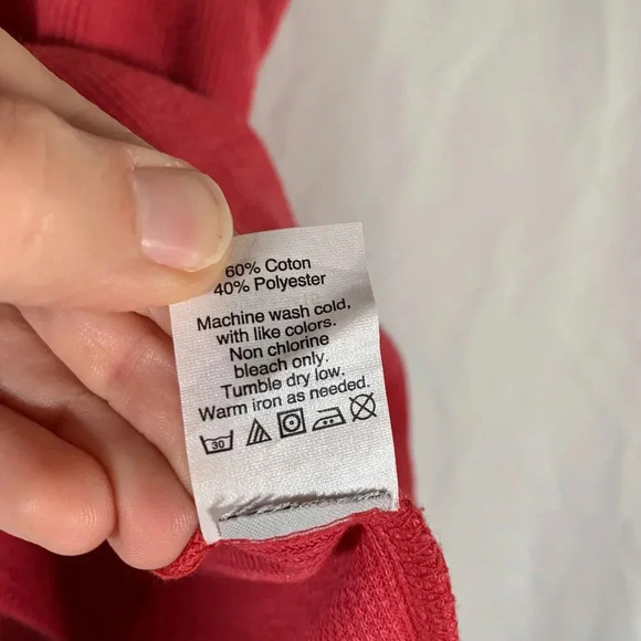 Madewell Tank Top Women’s Small Coral Red Ribbed Knit Sleeveless Crew Neck - Picture 6 of 8